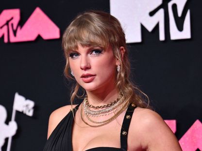 تايلور سويفت في حفل توزيع جوائز MTV Video Music Awards، نيوجيرسي، في 12 سبتمبر 2023. - AFP