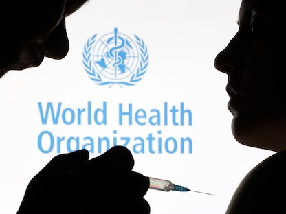 شعار منظمة الصحة العالمية - REUTERS