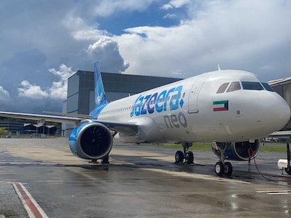طائرة تابعة لشركة طيران الجزيرة الكويتية - twitter/JazeeraAirways
