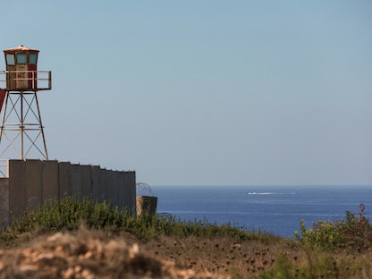 نقطة مراقبة للجيش اللبناني في منطقة رأس الناقورة الحدودية مع إسرائيل - 06 أكتوبر 2022 - REUTERS