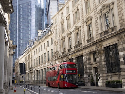شارع خالٍ في العاصمة البريطانية لندن - Bloomberg