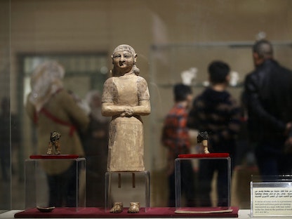  المتحف الوطني العراقي ببغداد يفتح أبوابه مجانا للزوار خلال عطلة نهاية الأسبوع. 24 فبراير 2023  - AFP