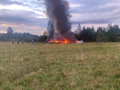 روسيا تعلن انتشال جثث جميع ضحايا تحطم طائرة قائد "فاجنر"