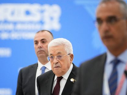 الرئيس الفلسطيني محمود عباس يصل إلى قمة بريكس في قازان بروسيا. 24 أكتوبر 2024 - Reuters