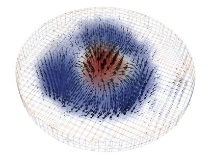 صور ثلاثية الأبعاد لجسم نانوي يُعرف باسم "سكيرميون" (Skyrmion) - Science Advances