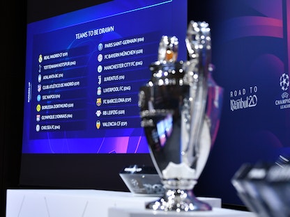 قرعة دور الـ16 بدوري أبطال أوروبا في نسخته الأخيرة (2019 - 2020) - UEFA via Getty Images