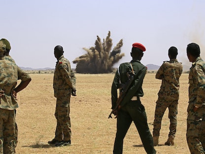 عناصر من الجيش السوداني في ولاية نهر النيل 29 سبتمبر 2020 - AFP