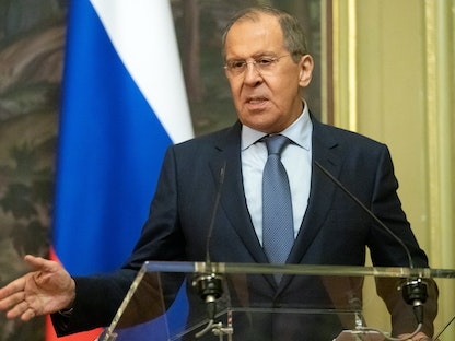 وزير الخارجية الروسي سيرغي لافروف - 31 مايو 2021 - REUTERS