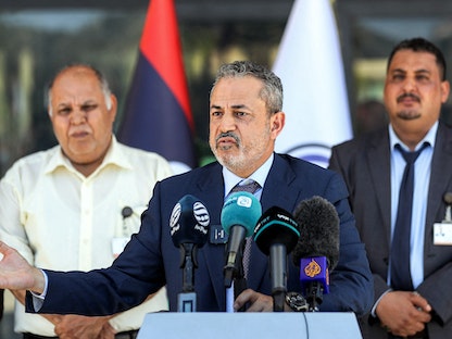 الرئيس الجديد المكلف للمؤسسة الوطنية للنفط في ليبيا فرحات بن قدارة - AFP