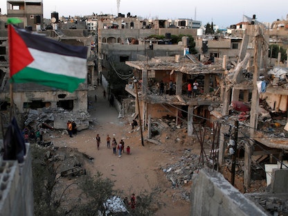 منازل دمرتها الغارات الجوية الإسرائيلية على قطاع غزة - REUTERS