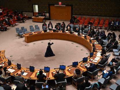 جلسة لمجلس الأمن في نيويورك، 21 ديسمبر 2022 - AFP
