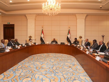 اجتماع مشترك لمجلسي السيادة والوزراء في السودان. 01 فبراير 2023 - Twitter@TSC_SUDAN