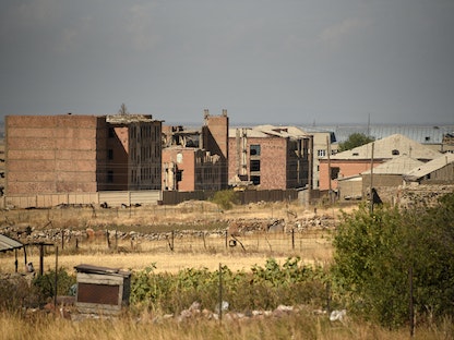 منظر لمستوطنة سوتك، بأرمينيا التي قيل إنها تعرضت لقصف أذربيجاني خلال الاشتباكات الحدودية الأخيرة مع أذربيجان، 14 سبتمبر 2022 - AFP