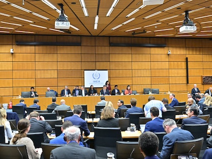 جانب من اجتماع محافظي الوكالة الدولية للطاقة الذرية في فيينا، 6 سبتمبر 2022. - AFP