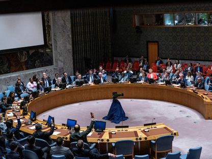 جلسة سابقة لمجلس الأمن الدولي في نيويورك. 20 مايو 2024 - REUTERS