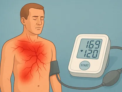 الألم المزمن لدى البالغين ربما يزيد من خطر الإصابة بارتفاع ضغط الدم، صورة منشأة بالذكاء الاصطناعي - الشرق