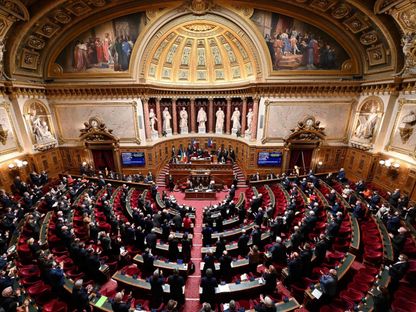 إحدى جلسات الجمعة العام في فرنسا (البرلمان) لمناقشة قانون الموازنة العامة. 21 يوليو 2022 - AFP