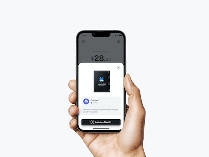 شكل تخيلي لطريقة تسجيل الدخول بواسطة خدمة World ID الجديدة - Worldcoin