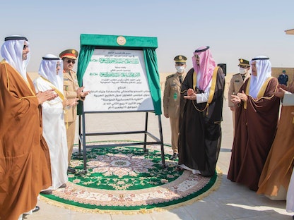 وزراء دفاع مجلس التعاون الخليجي يفتتحون مقر القيادة العسكرية الموحدة في الرياض، السعودية - 22 نوفمبر 2021 - twitter/GCCSG