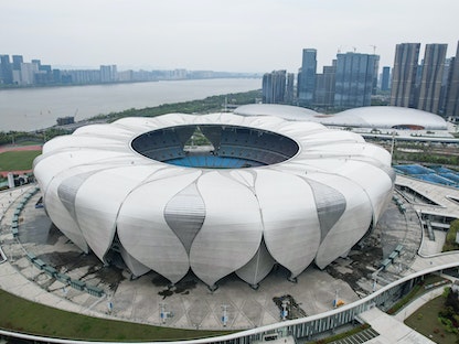 الملعب الأولمبي في مدينة هانجتشو الصينية - AFP