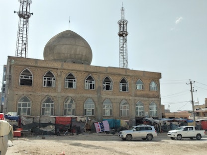 المسجد الذي حصل فيه التفجير بمدينة مزار الشريف في شمال أفغانستان- 21 أبريل 2022 - AFP