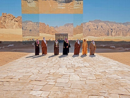 قادة دول مجلس التعاون الخليجي في القمة الـ41 بمدينة العلا السعودية - AFP