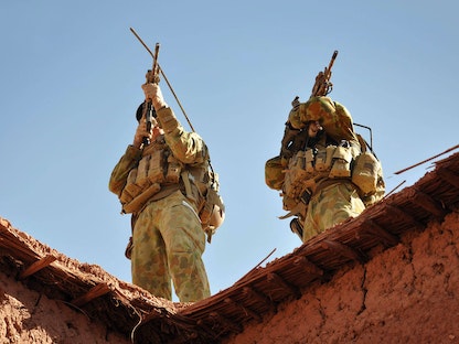 جنود أستراليون خلال عملية عسكرية في أفغانستان. 21 أكتوبر 2009 - AFP