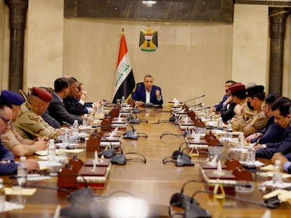 اجتماع استثنائي لمجلس الوزاري للأمن الوطني في العراق - 13 مارس 2022 - twitter.com/IraqiPMO