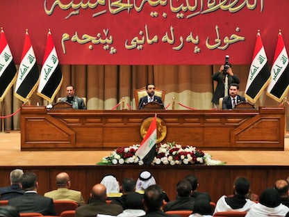 جانب من جلسة مجلس النواب العراقي الأولى - 10 يناير 2022 - twitter.com/Parliament_iq