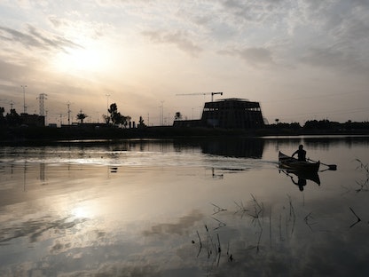 نهر الفرات في مدينة الناصرية جنوب العراق بمحافظة ذي قار - AFP