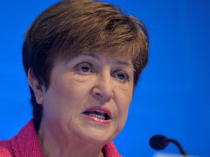 المديرة العامة لصندوق النقد الدولي، كريستالينا  جورجيفا - REUTERS