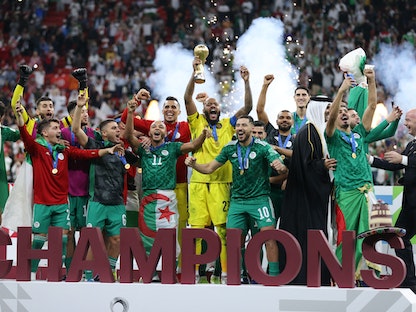 الجزائر تتوج ببطولة كأس العرب للمرة الأولى في تاريخها