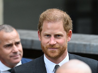 الأمير هاري خارج المحكمة العليا في لندن ببريطانيا. 30 مارس 2023 - REUTERS