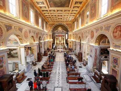 قداس عيد الفصح في الفاتيكان، 4 أبريل 2021 - REUTERS