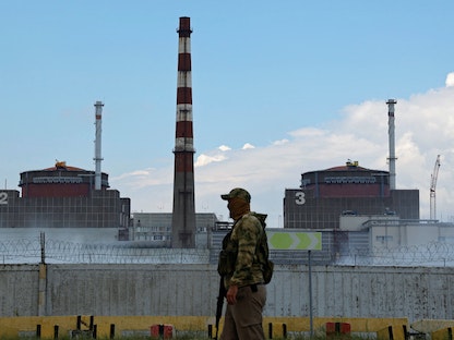 محطة زابوريجيا للطاقة النووية في جنوب شرقي أوكرانيا - 5 أغسطس 2022 - REUTERS