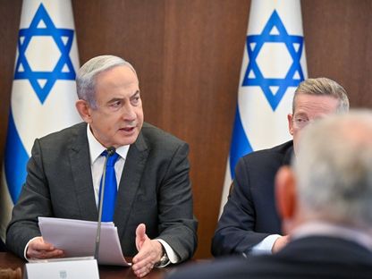 رئيس الوزراء الإسرائيلي بنيامين نتنياهو يترأس اجتماعاً للحكومة. 7 أبريل 2024 - @IsraeliPM