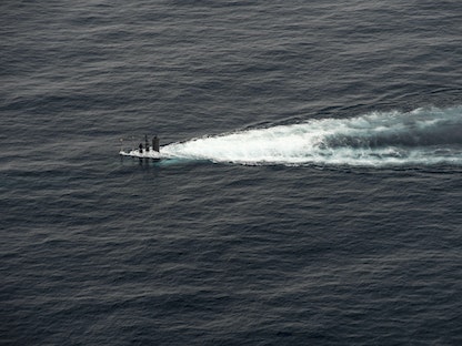 غواصة تابعة لكوريا الجنوبية خلال تدريبات بحرية مشتركة مع واشنطن في مياه شرق شبه الجزيرة الكورية - 29 سبتمبر 2016 - AFP