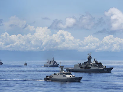 جانب من مناورات "كومودو" البحرية قبالة ساحل غرب سومطرة في إندونيسيا. 14 أبريل 2016 - REUTERS