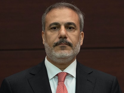 وزير الخارجية التركي هاكان فيدان في أنقرة. 3 يونيو 2023 - REUTERS
