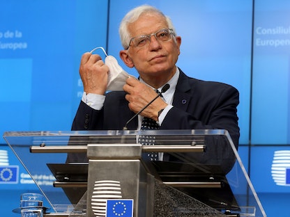 مسؤول السياسة الخارجية بالاتحاد الأوروبي جوزيب بوريل في بروكسل - REUTERS