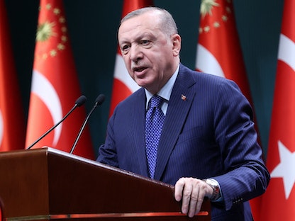 الرئيس التركي رجب طيب أردوغان - AFP