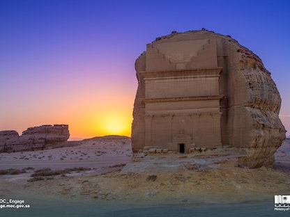أحد المعالم الأثرية في محافظة العلا السعودية - twitter/MOCSaudi