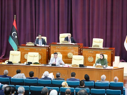 جلسة البرلمان الليبي لمناقشة الميزانية. 14 يونيو 2022 - Facebook/@parliamentlibya