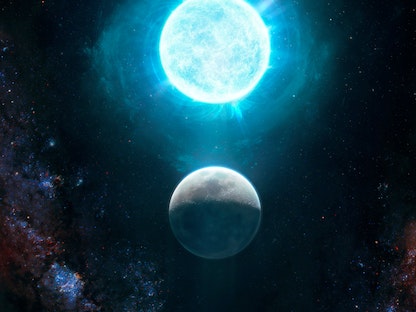 قزم أبيض صغير تم اكتشافه حديثاً، يُدعى "ZTF J1901 + 1458"، يقع على بُعد 130 سنة ضوئية من الأرض،  - via REUTERS