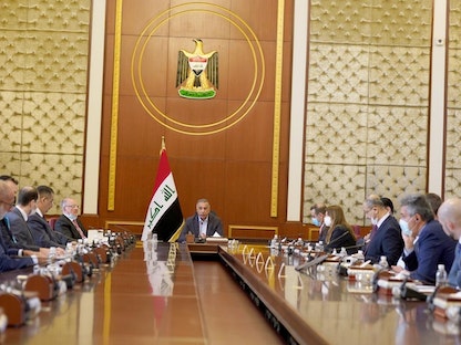 مصطفى الكاظمي رئيس مجلس الوزراء العراقي يترأس اجتماع اللجنة العليا للإصلاح الاقتصادي، بغداد - واع