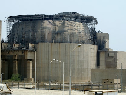 محطة بوشهر للطاقة النووية على بعد 1200 كيلو متر جنوب العاصمة طهران- 21 أغسطس 2010 - REUTERS