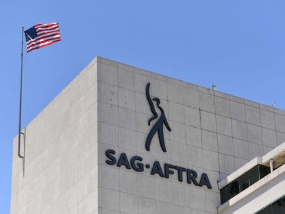 مبنى SAG-AFTRA النقابة العمالية الأمريكية لممثلي السينما والتلفزيون، في لوس أنجلوس، كاليفورنيا، في 13 يوليو 2023. - AFP