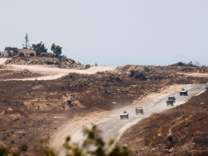 مركبات عسكرية إسرائيلية داخل قطاع غزة. 10 يونيو 2024 - REUTERS