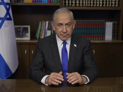 رئيس الوزراء الإسرائيلي بنيامين نتنياهو يتحدث من مكتبه. 7 مايو 2024 - @IsraeliPM