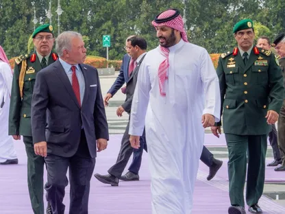 ولي العهد السعودي يستقبل ملك الأردن في جدة